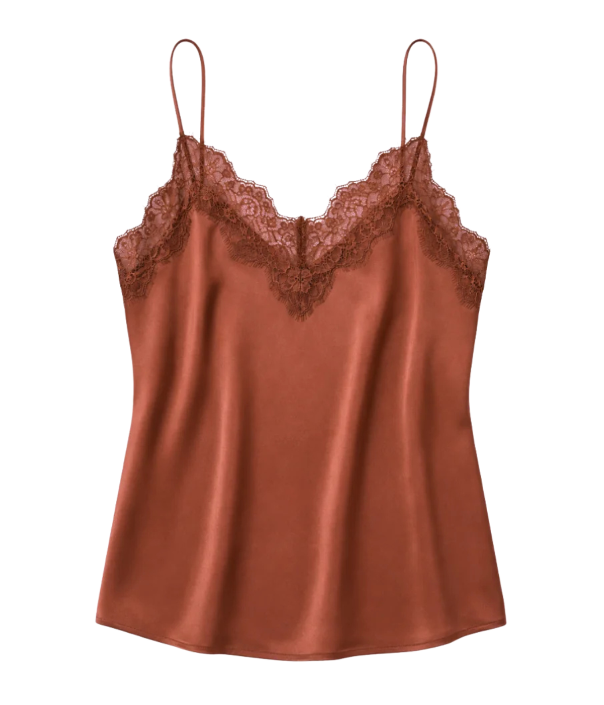 ALC Annabelle Lace Camisole Top in Light Chestnut product flat lay shot