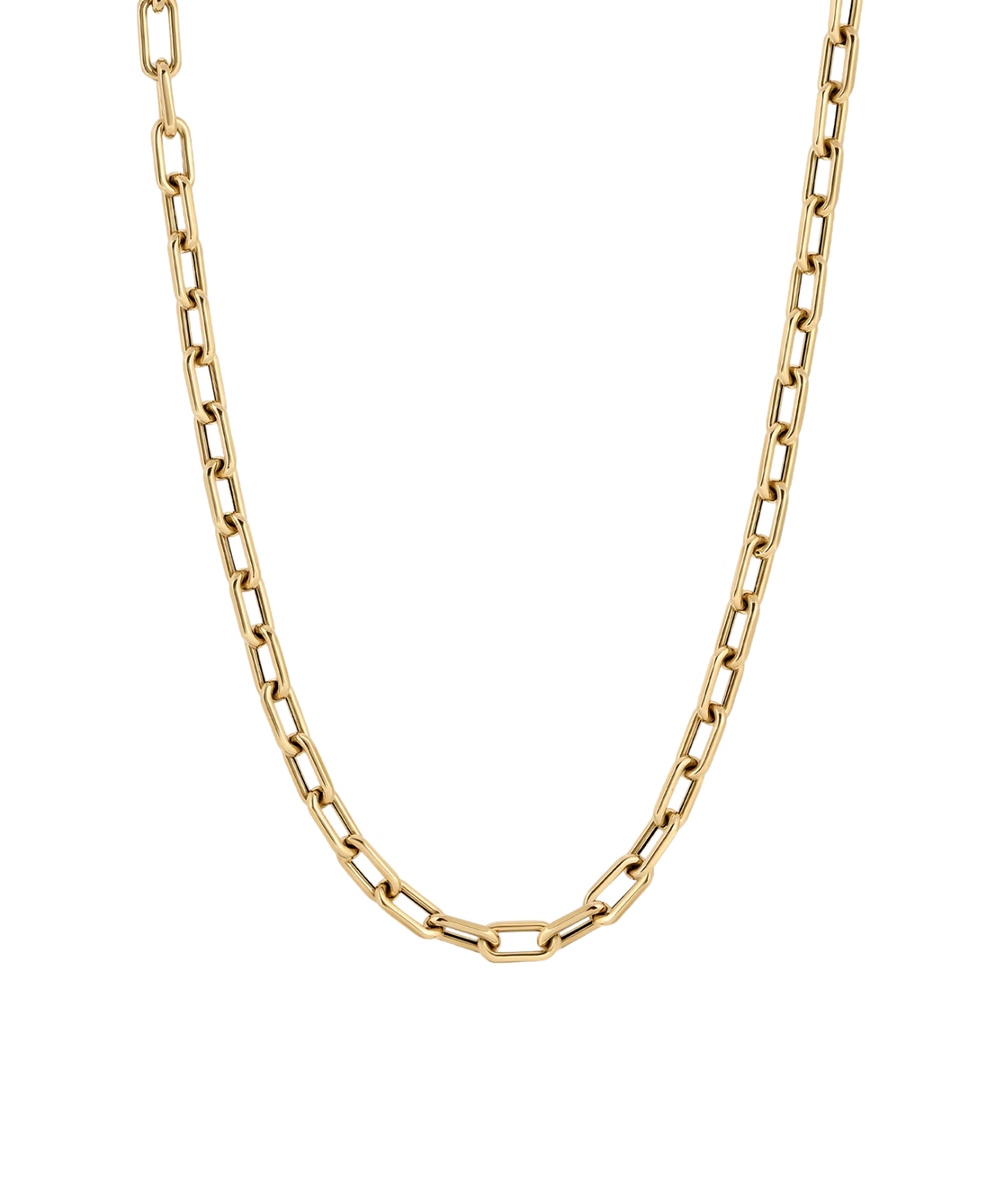 5.3mm 20inch Italian Chain Link Necklace in 14K Yellow Gold