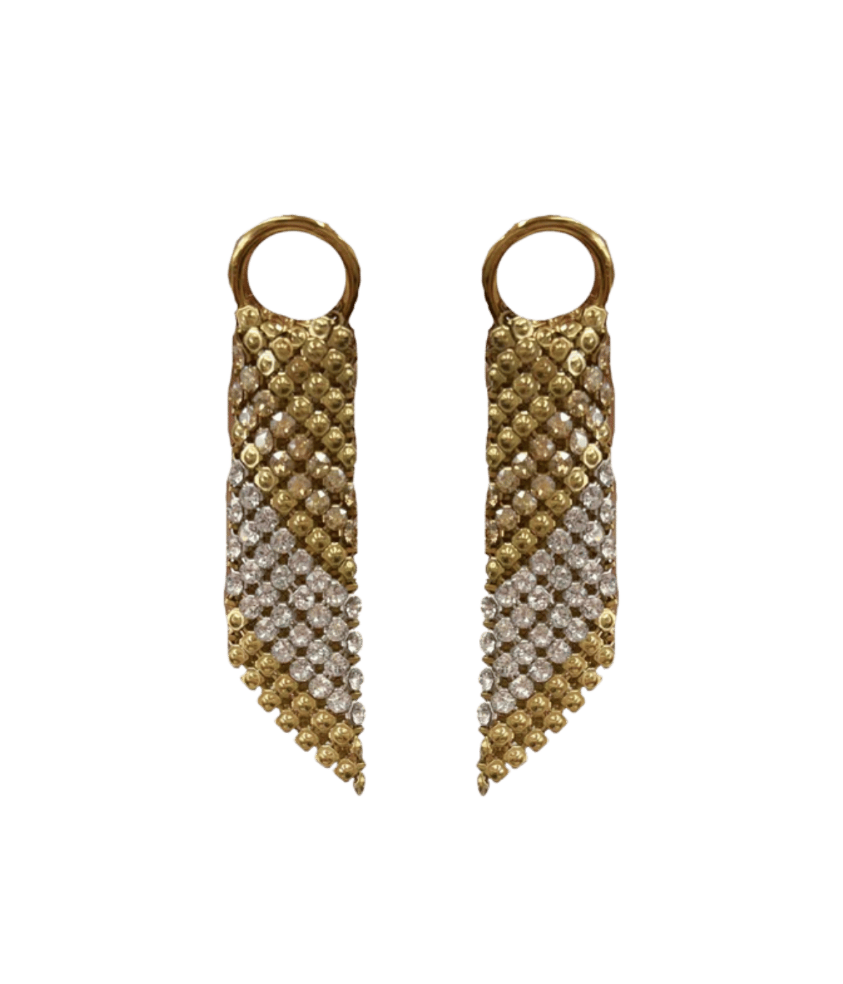 Sasha Earrings in Gold and Clear