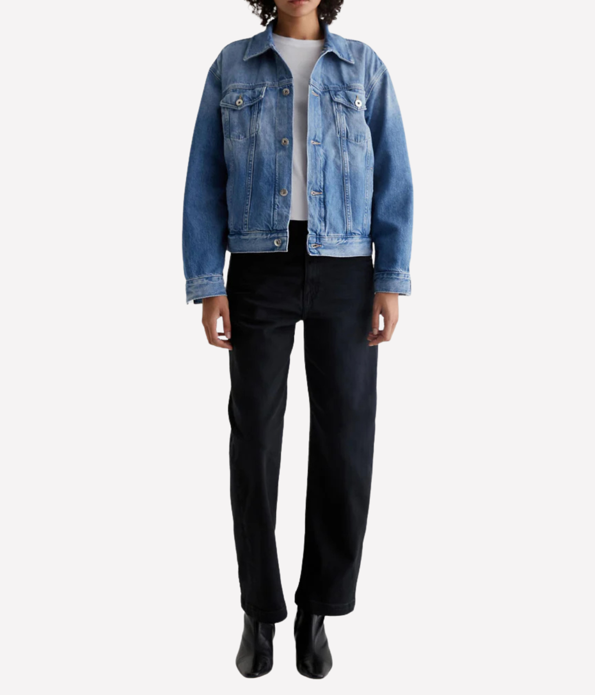 Ramie Denim Jacket in Stockholm