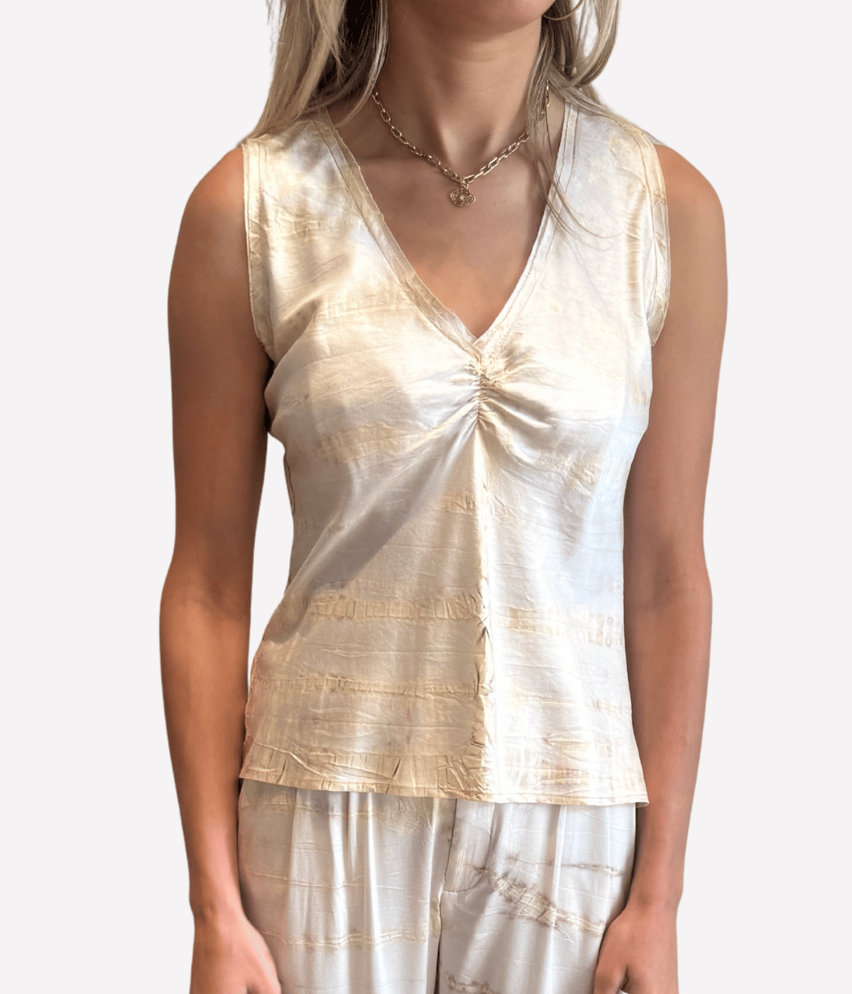 Elaine Top in Khaki Bamboo