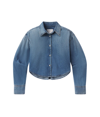 Ana Cropped Shirt in Somerset