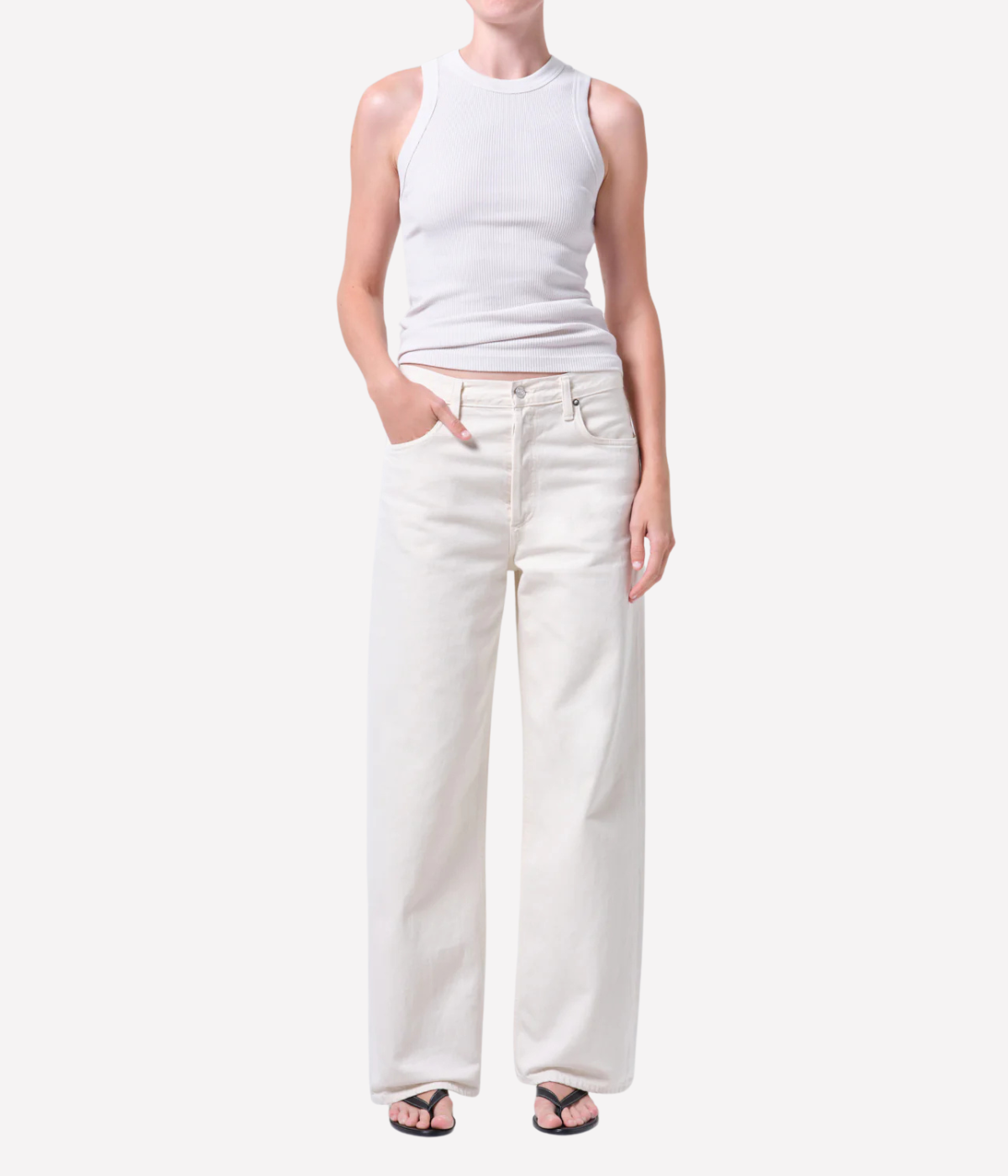 Low Slung Baggy in Brown Rice