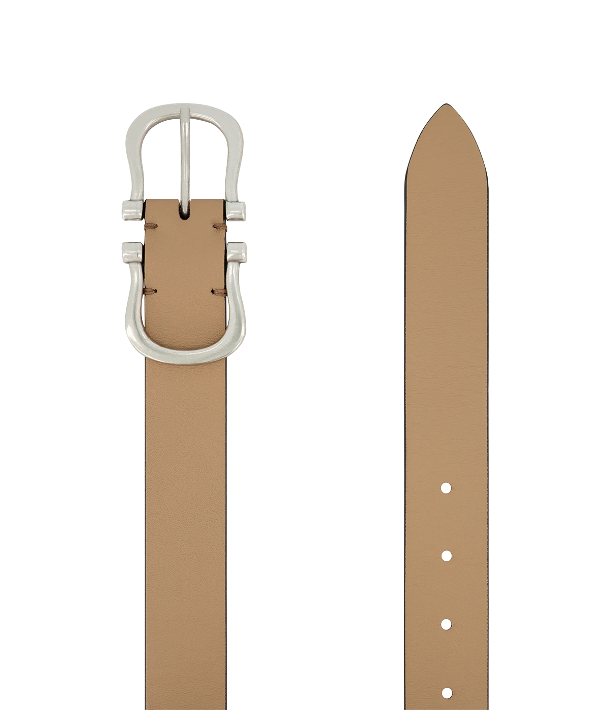 Baby Silver Nicky X Belt in Cappuccino