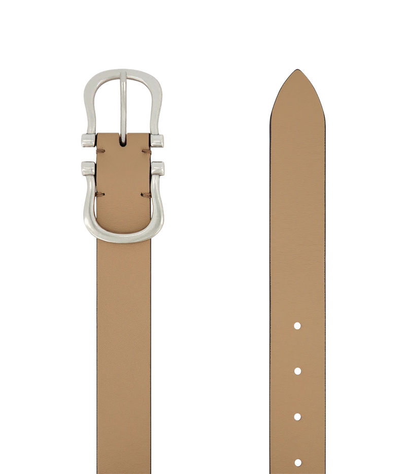 Baby Silver Nicky X Belt in Cappuccino