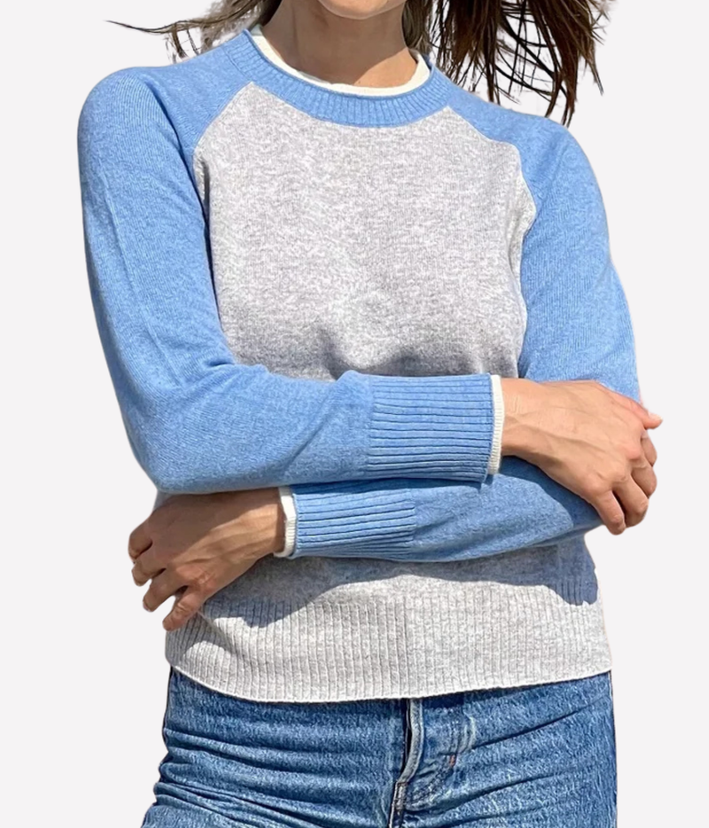 Proctor Baseball Tee in AZURE