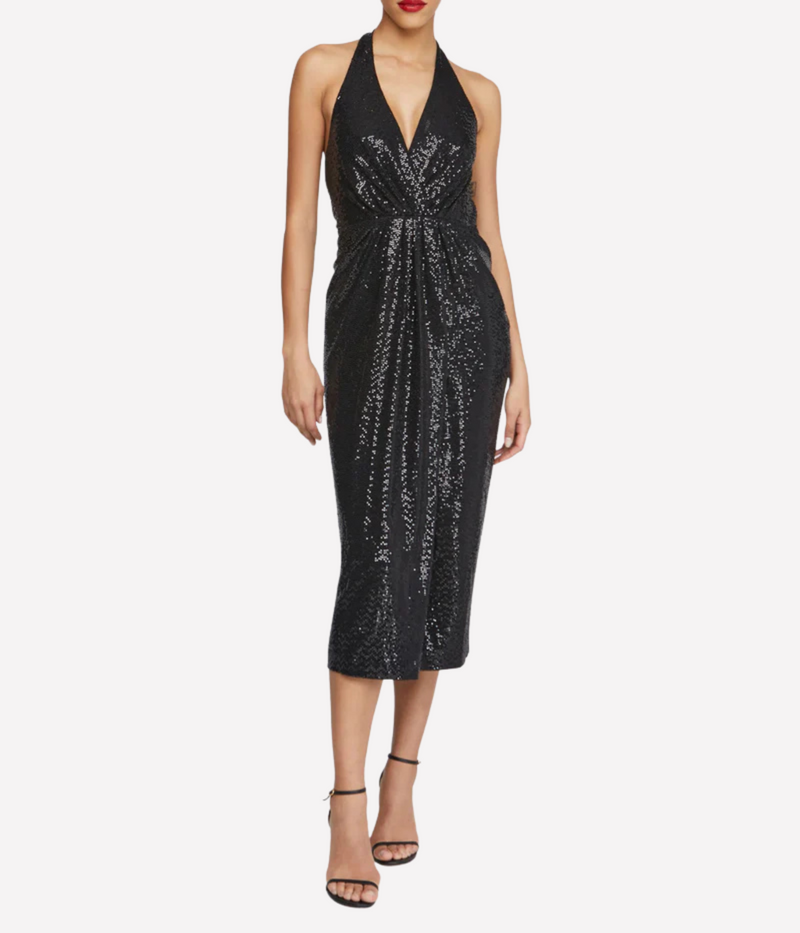 Leonie Disco Dress in Black