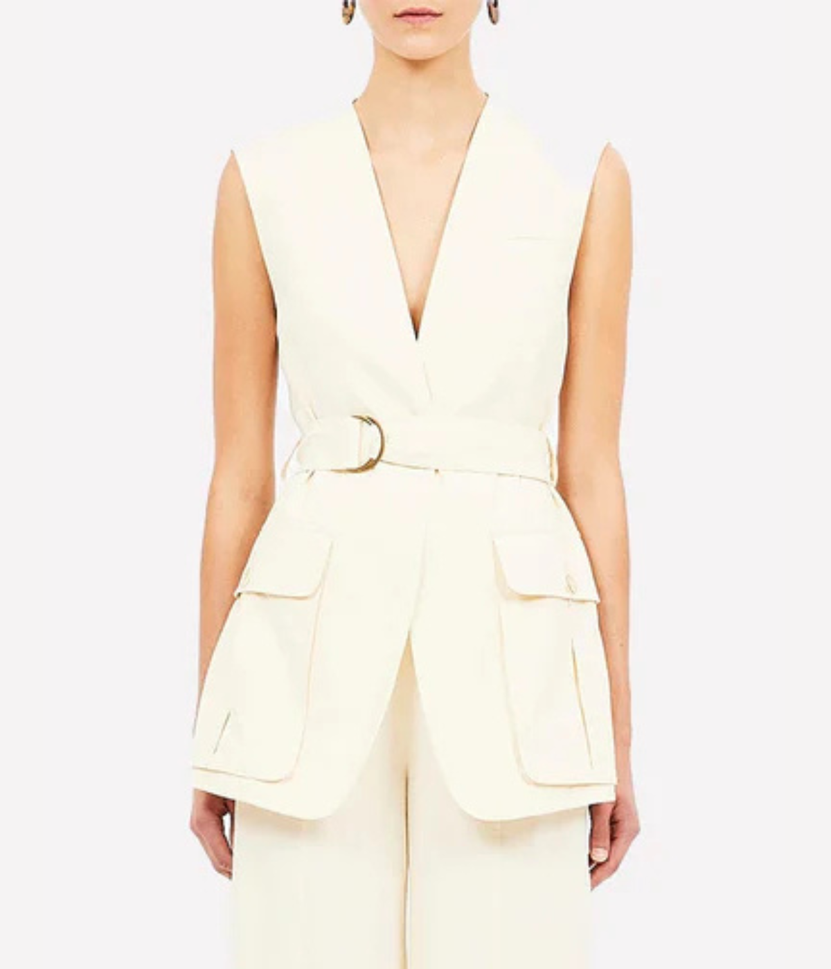 Twyla Vest in Cowrie