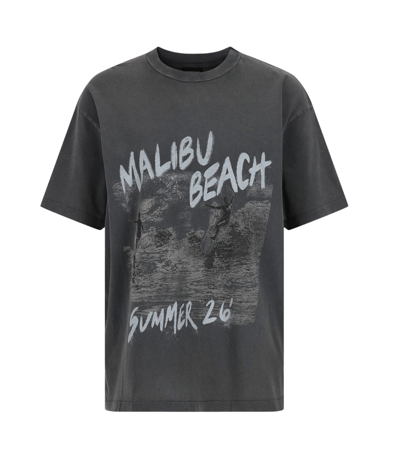 Cade Surfer Tee in Washed Black