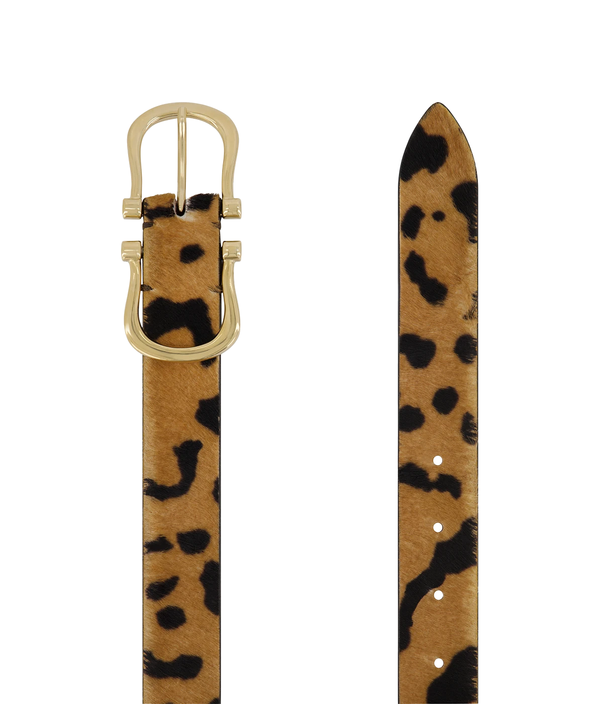 Baby Gold Nicky X Belt in Leopard