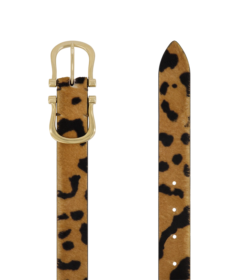 Baby Gold Nicky X Belt in Leopard