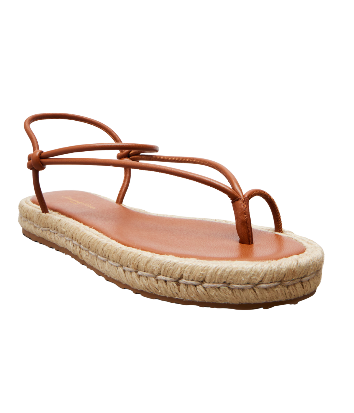Leather Espadrille Sandal in Sedona and Natural