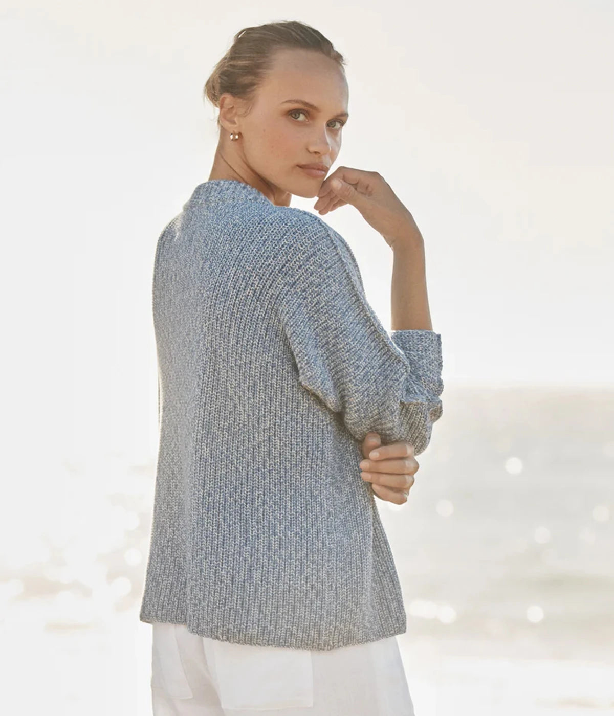 Montecito Pullover Sweater in Coast