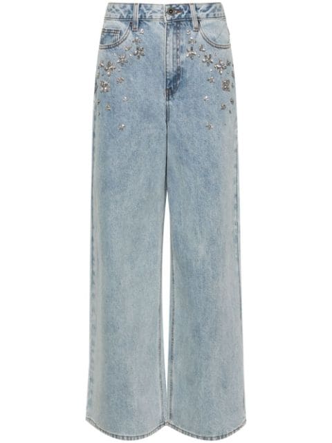 Embellished Jeans in Light Blue