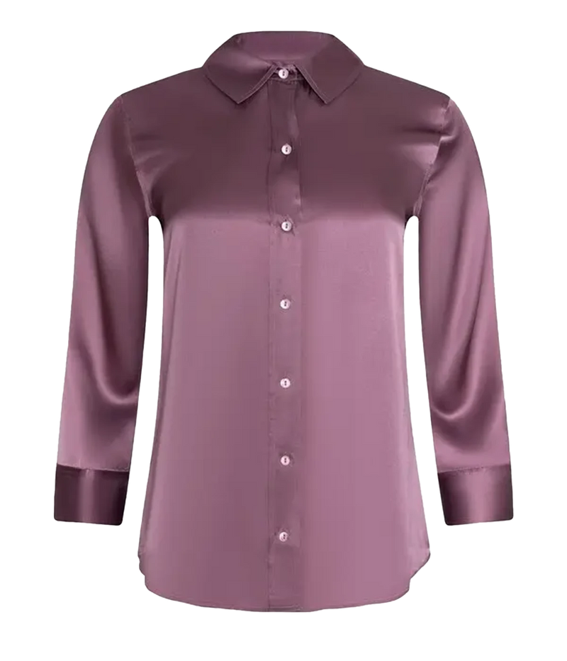 Dani 3/4 Sleeve Blouse In Dusky Orchid