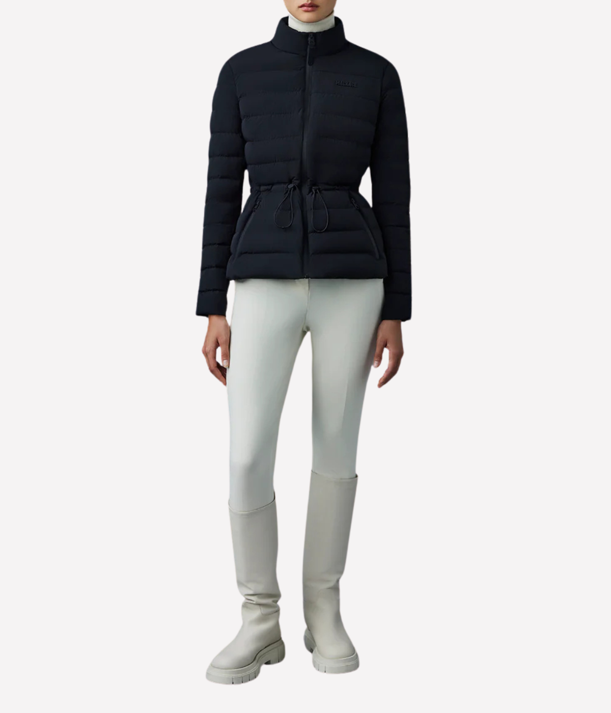 Jacey Puffer Jacket in Black