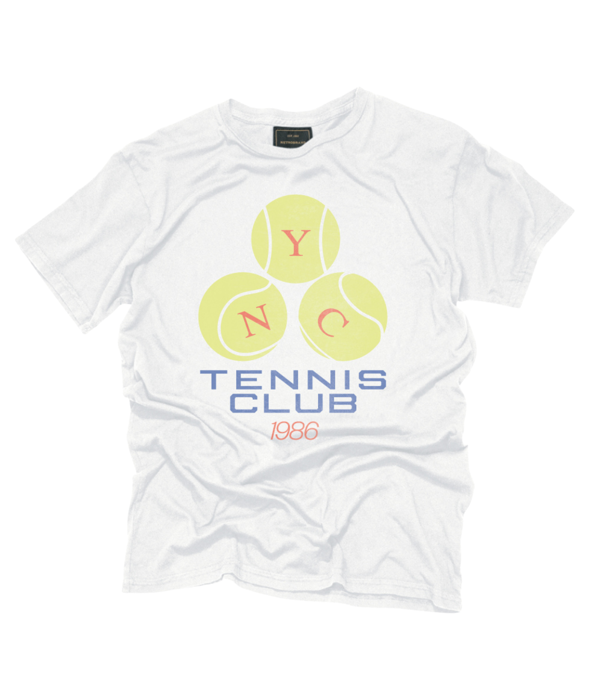 NYC Tennis Club Tee in Antique White