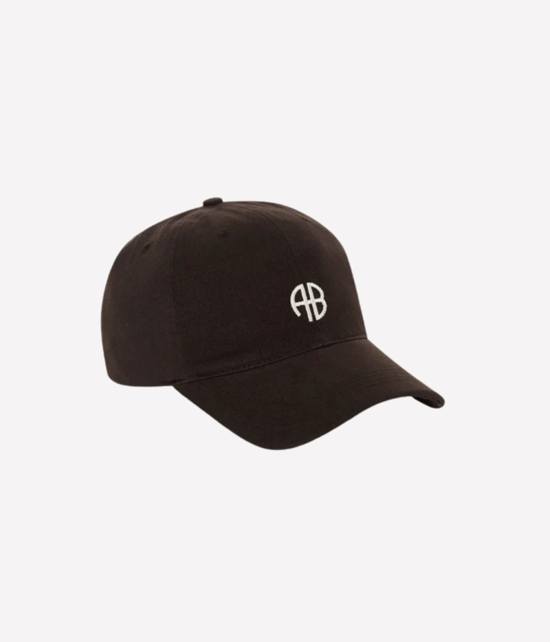 Brown cap with a logo on a white background