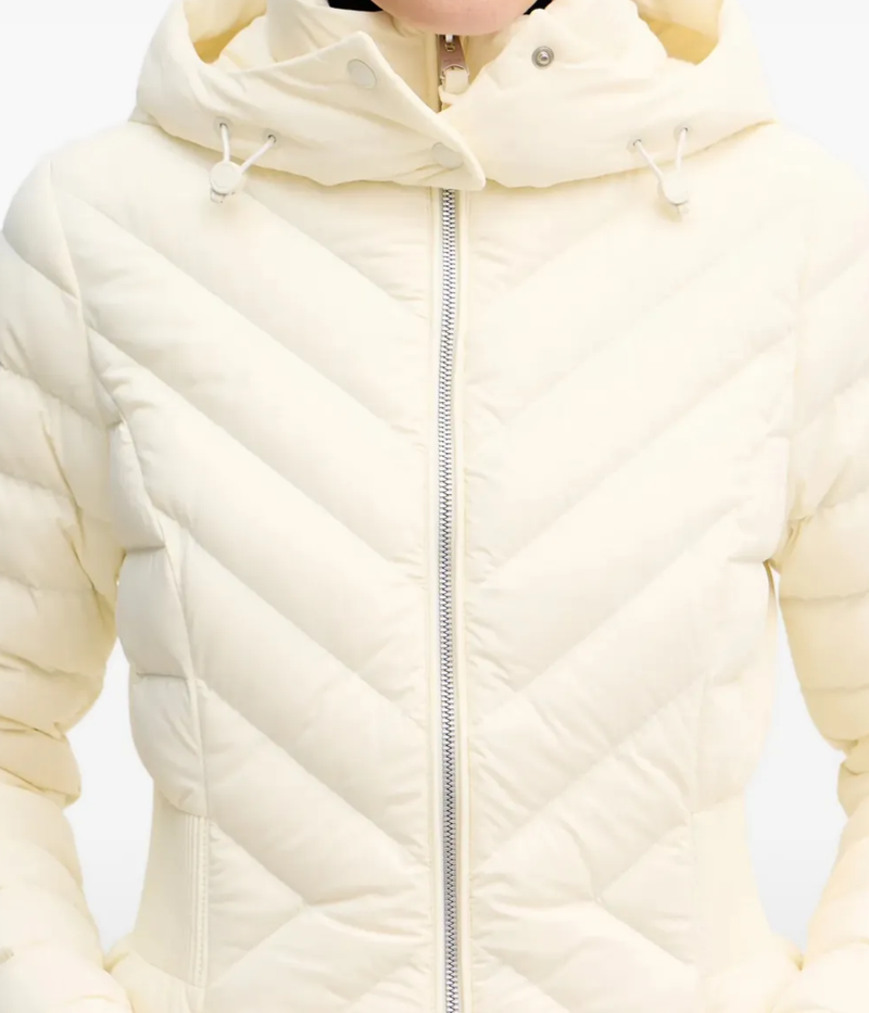 Idalee Puffer Jacket in Cream