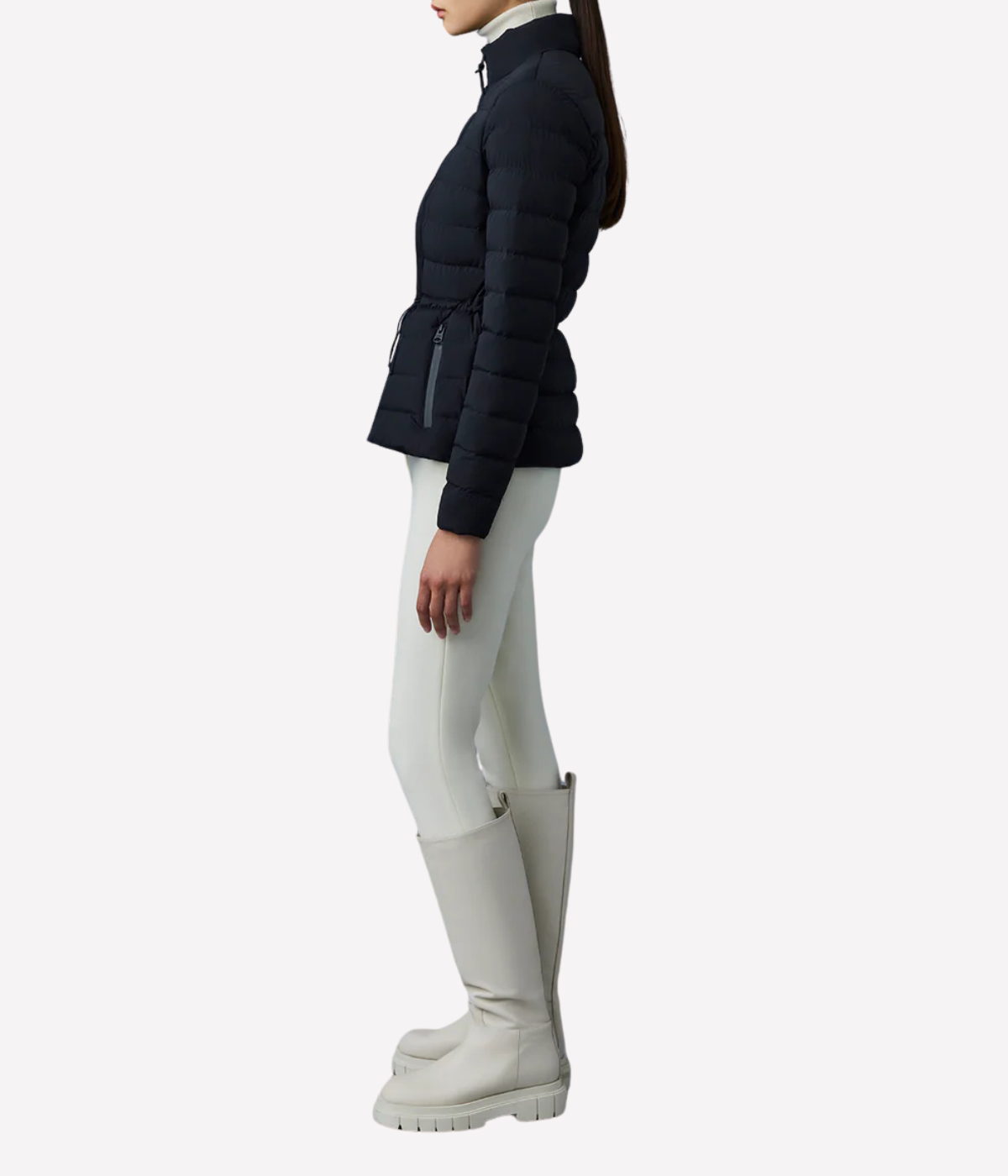 Jacey Puffer Jacket in Black