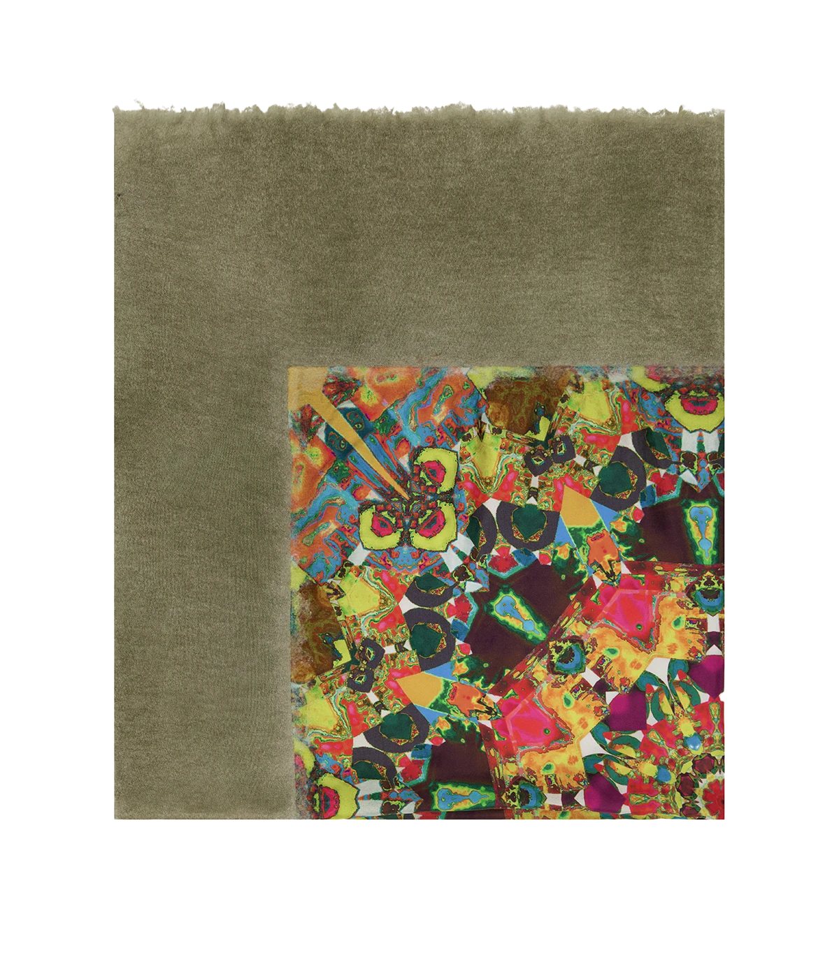 Hand Painted Flower Scarf In Anemone