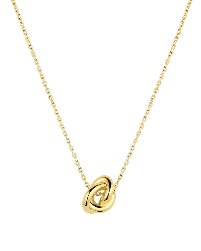 Infinity Knot Necklace in Gold