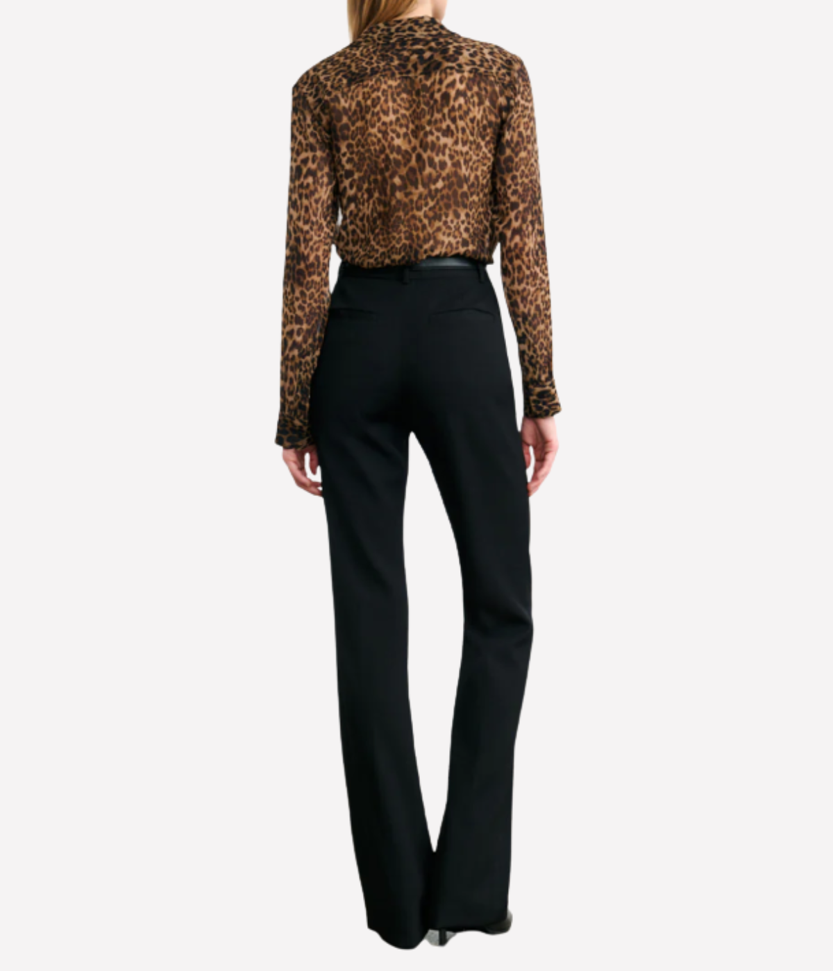 Gaia Slim Shirt in Vintage Leopard