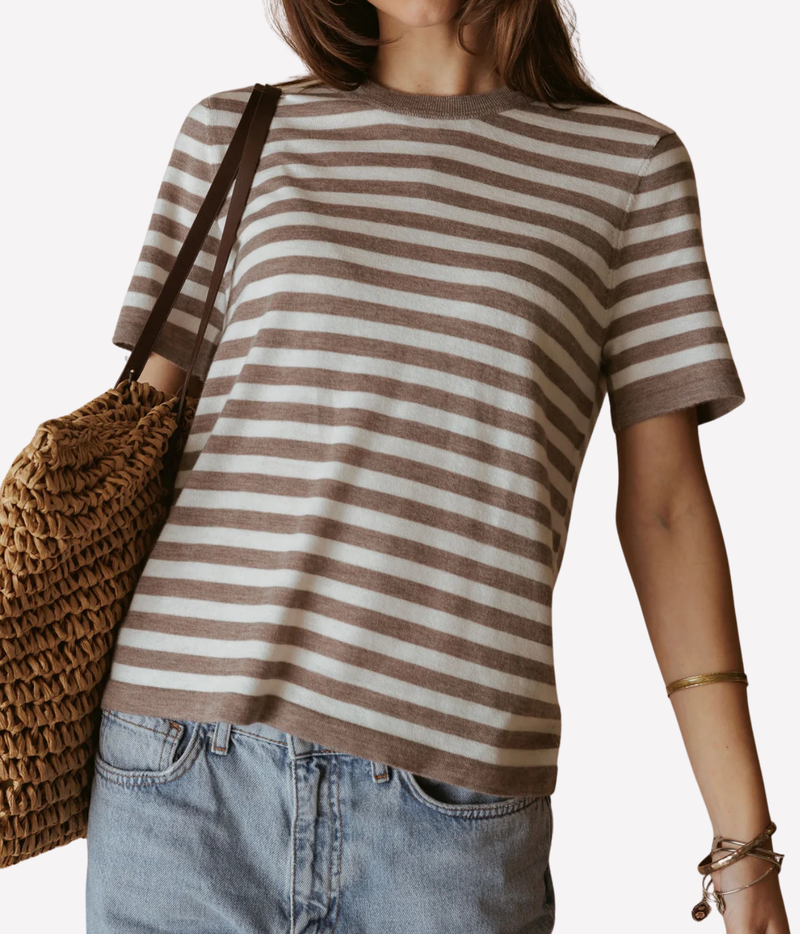 Janine Fine Pullover in Toasted Cloud