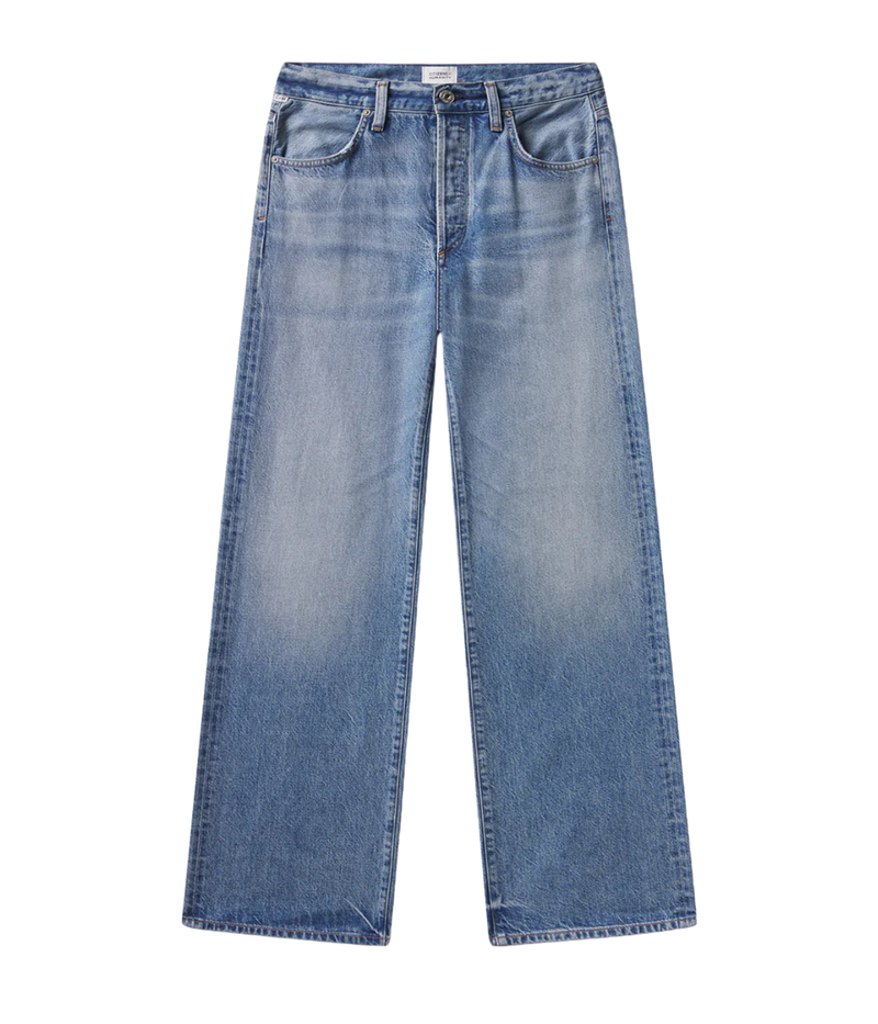Citizens of Humanity Annina Jean in Jeté, flat lay view of straight leg denim jeans