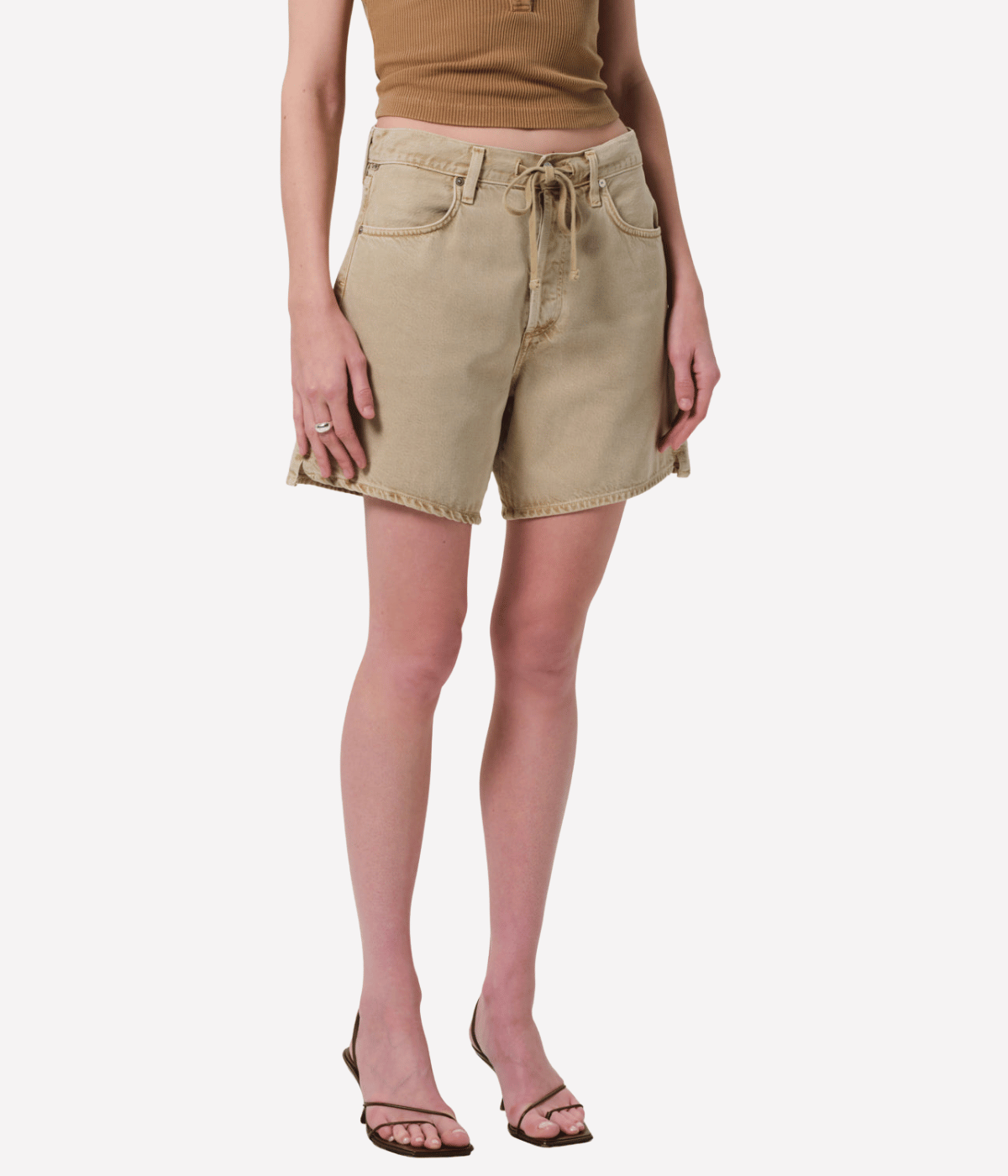 Brynn Drawstring Short in hempseed