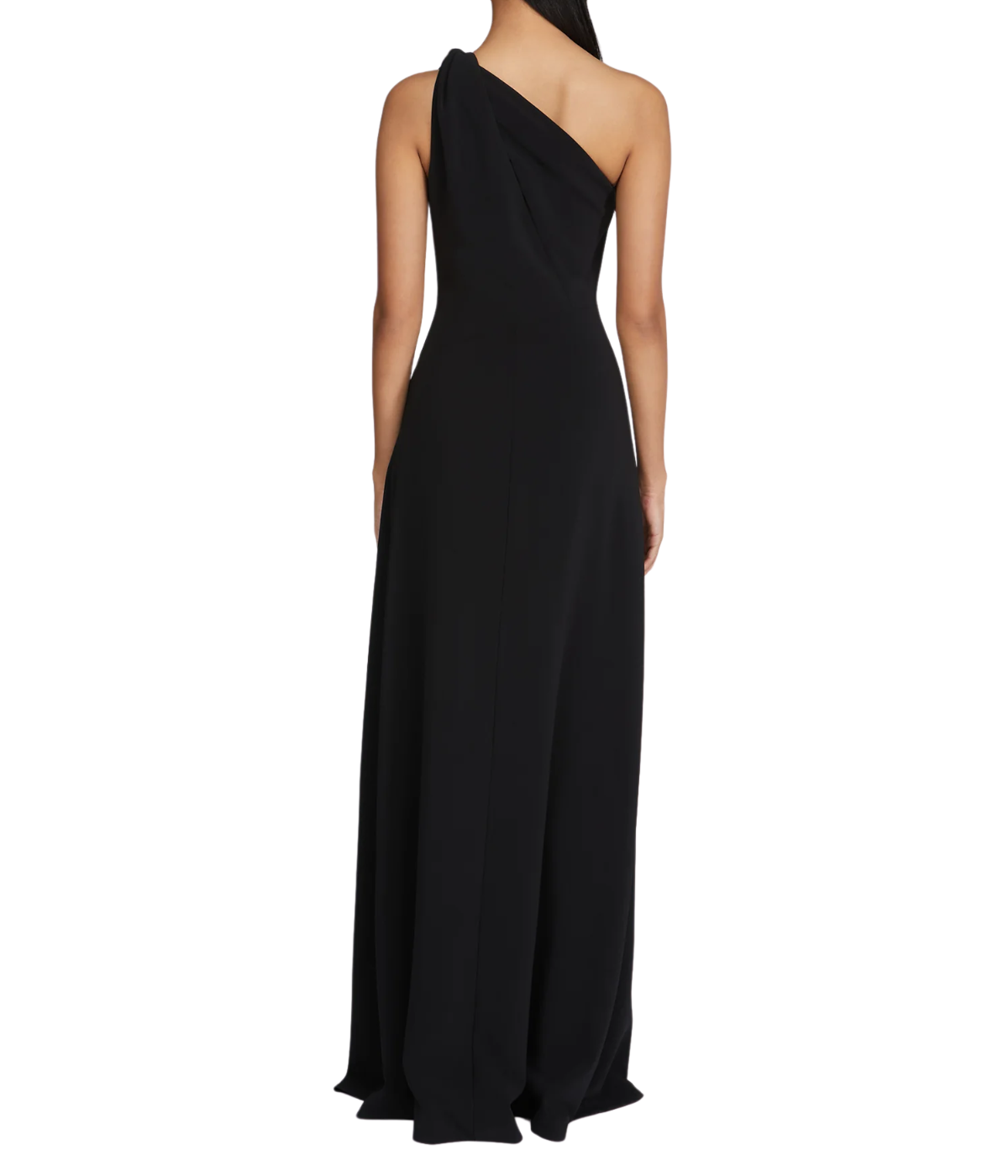 Navi Luxe Crepe Gown in Black