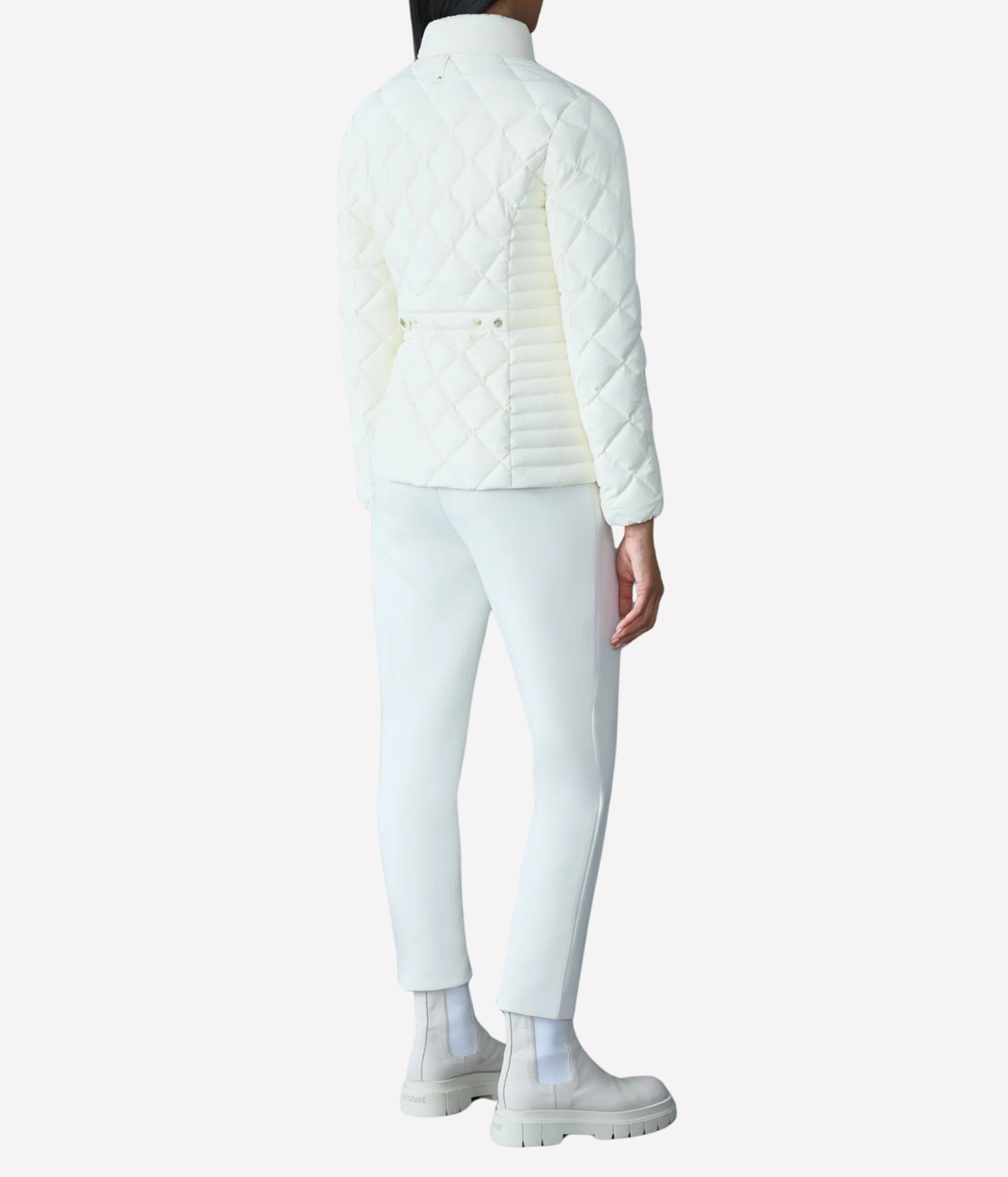 Vik Diamond-Quilted Jacket In Cream