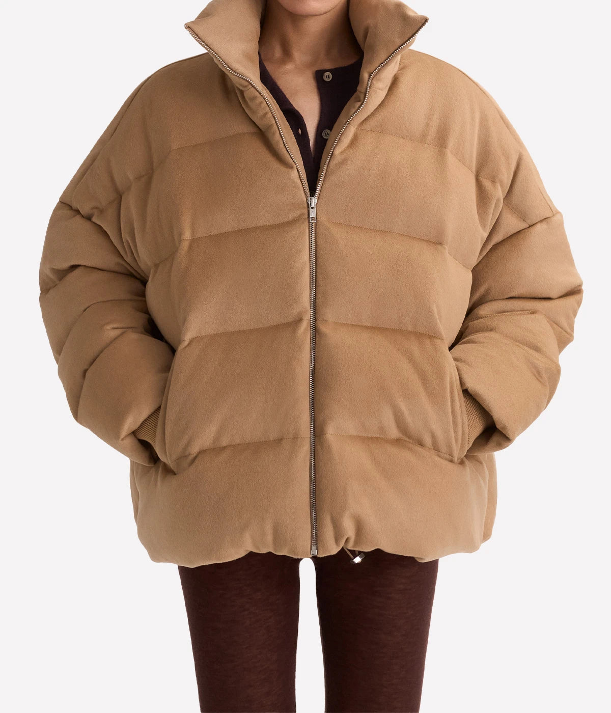 Puffer Jacket in CAMEL