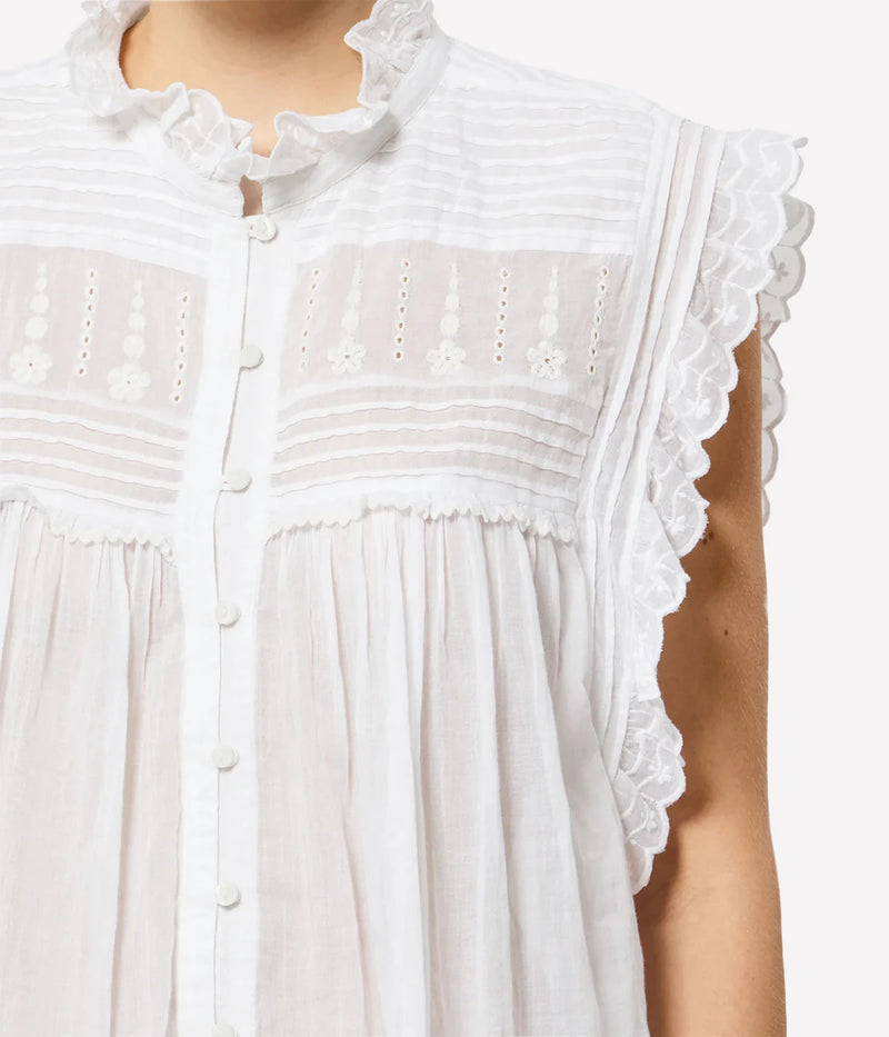 Dersia Top In White
