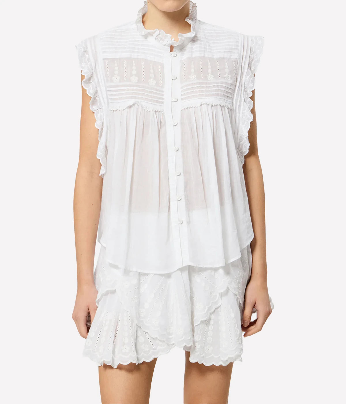 Dersia Top In White