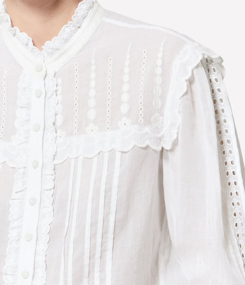 Lonzie Top In White