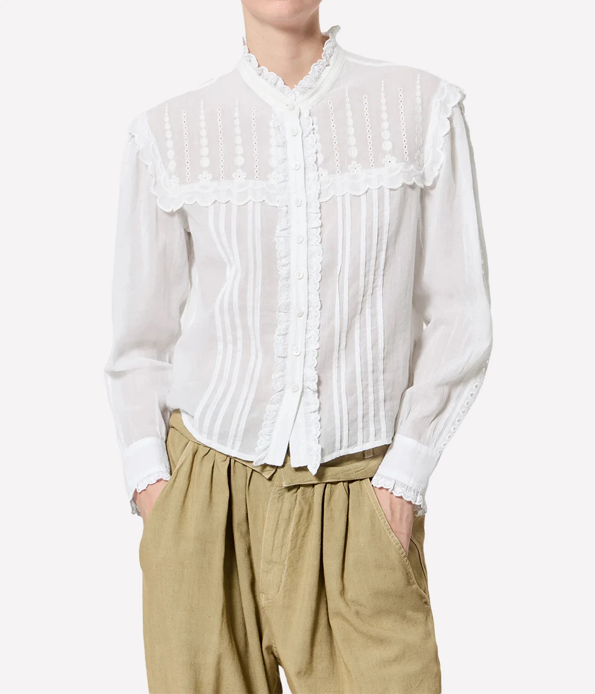Lonzie Top In White