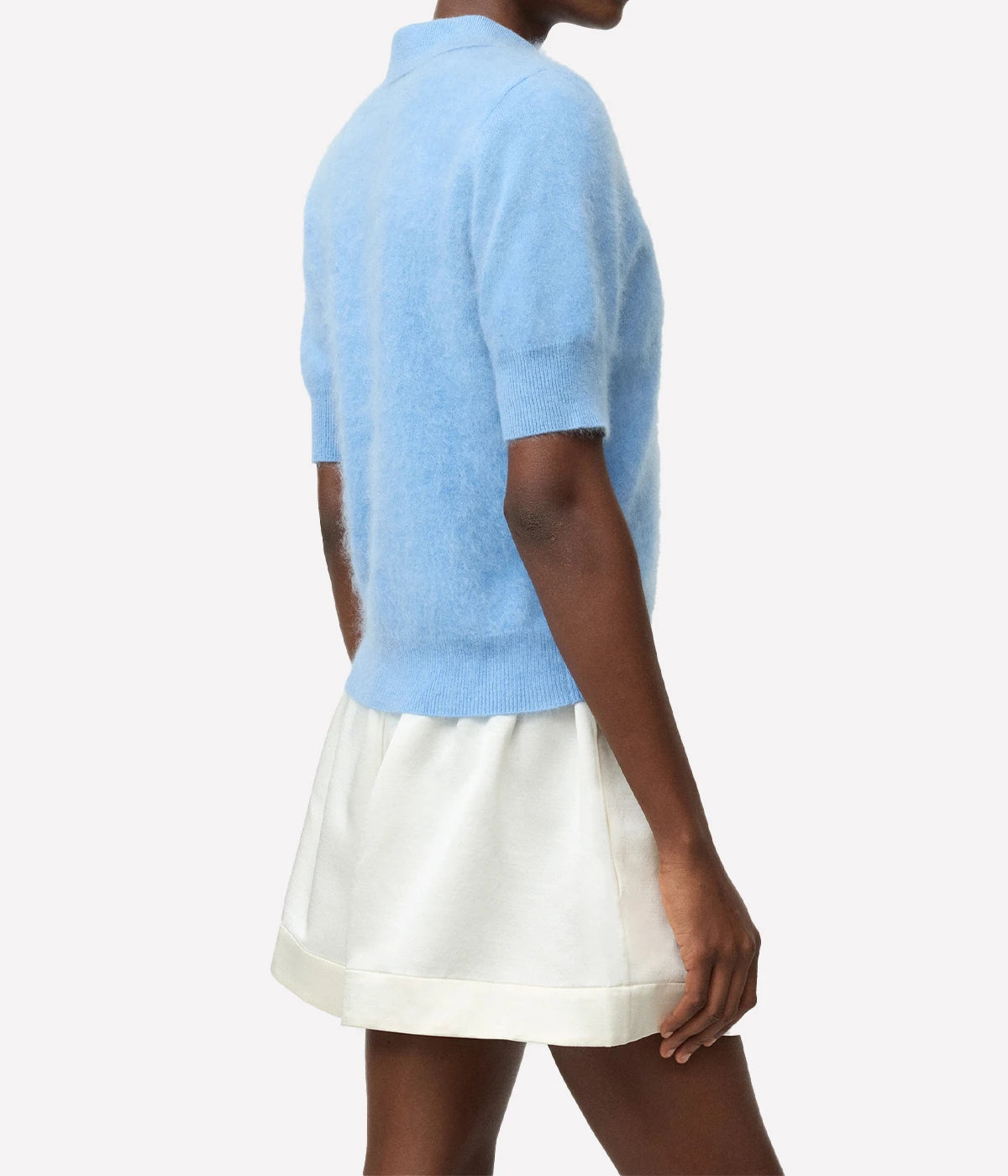 Brushed Pique in AZURE