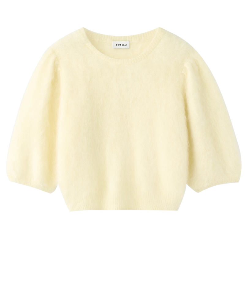 Soft Goat Brushed Top in Waxed Paper – Flat Lay
