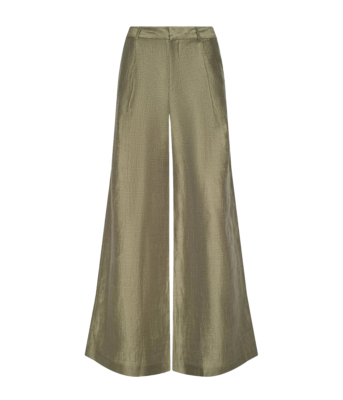 Allanah Mid Rise Trouser In Grey Taupe