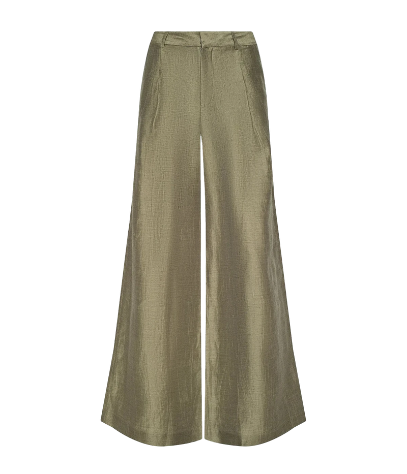 Allanah Mid Rise Trouser In Grey Taupe