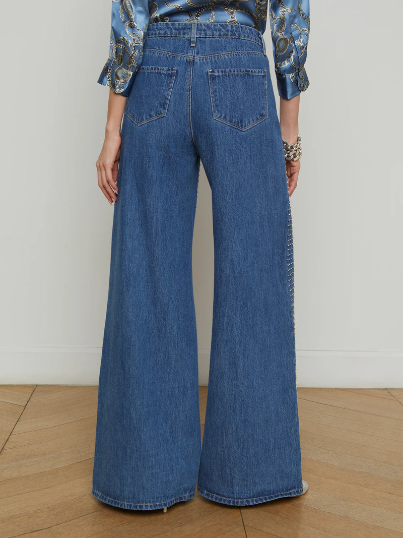 Quincy Wide Leg Jean In Glendora