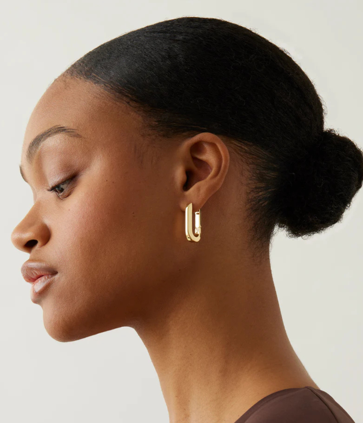 U Link Earrings IN GOLD