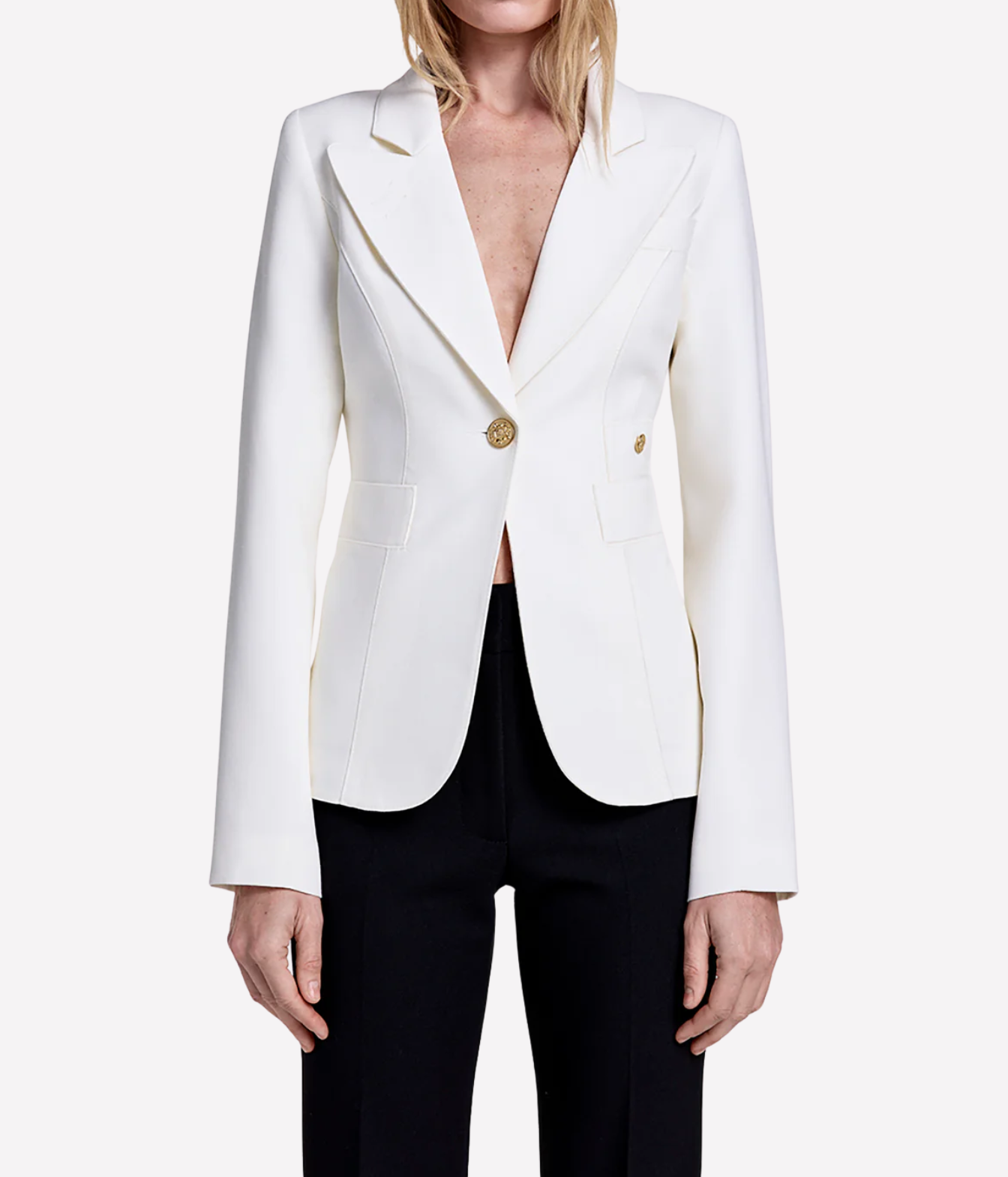 Classic Duchess Blazer In Ivory