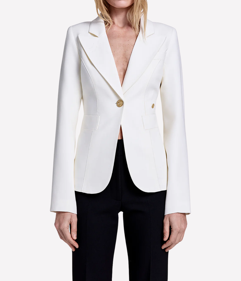 Classic Duchess Blazer In Ivory