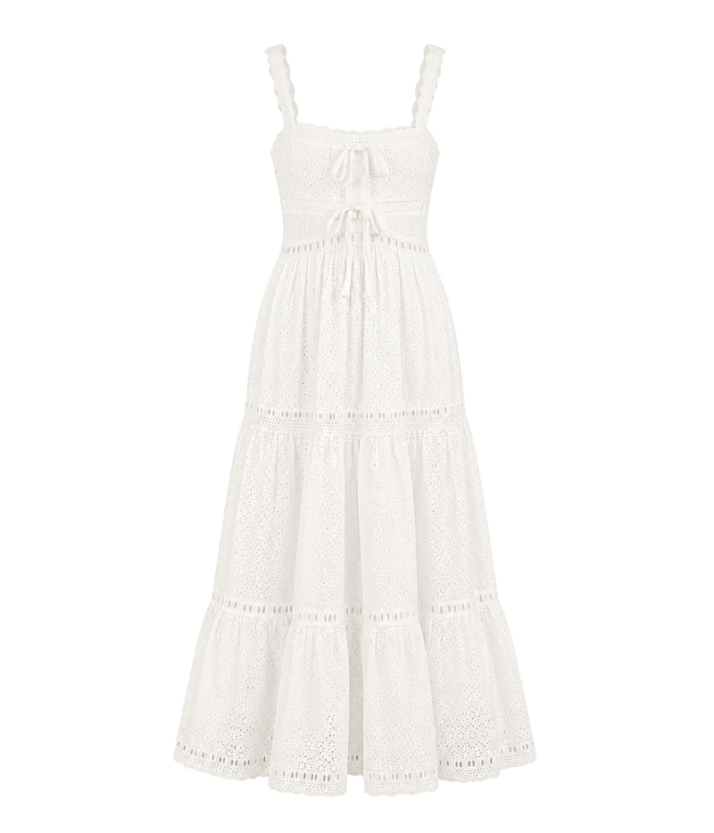 Constance Cami Cotton Dress In Pristine