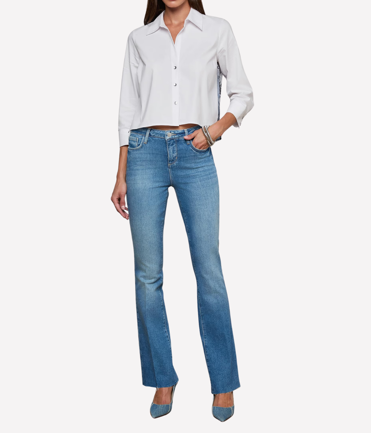 Ruth H/R Straight Leg Jean in KONA