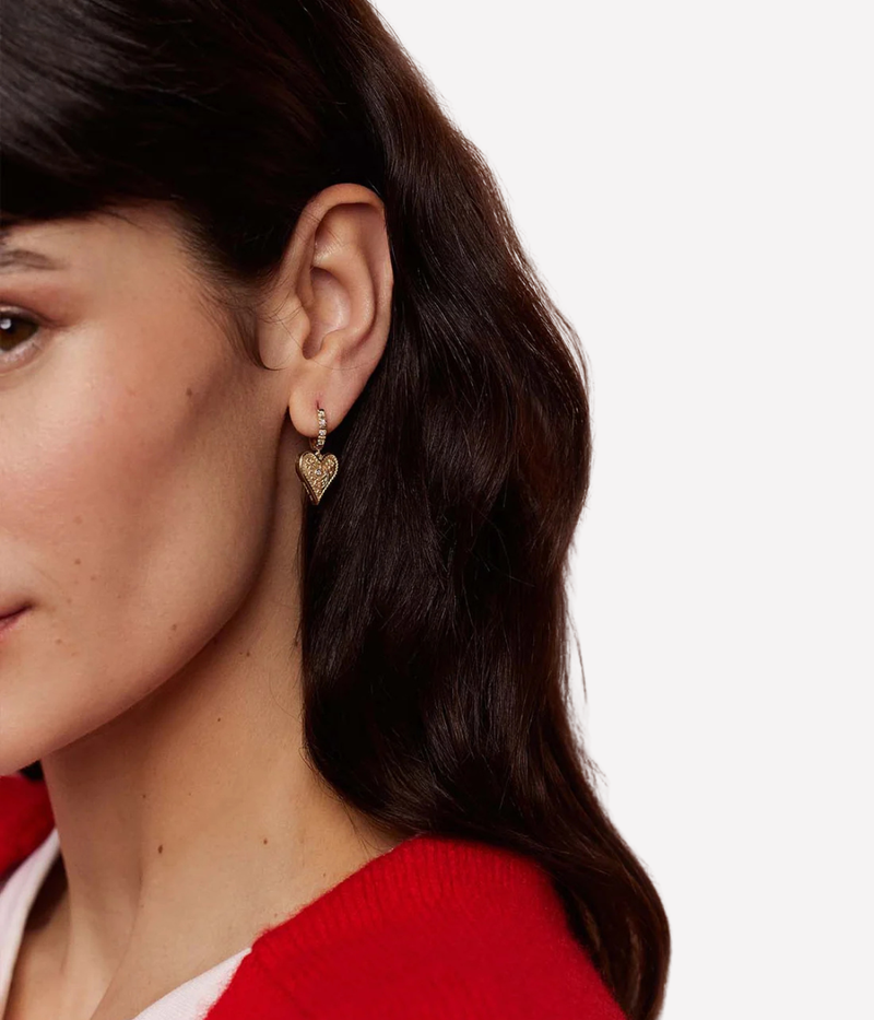 Small Southwestern Heart Earrings