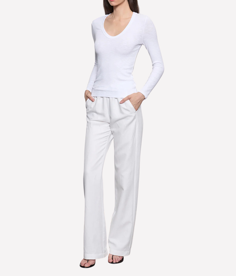 Twill Everywhere Pant in Off White