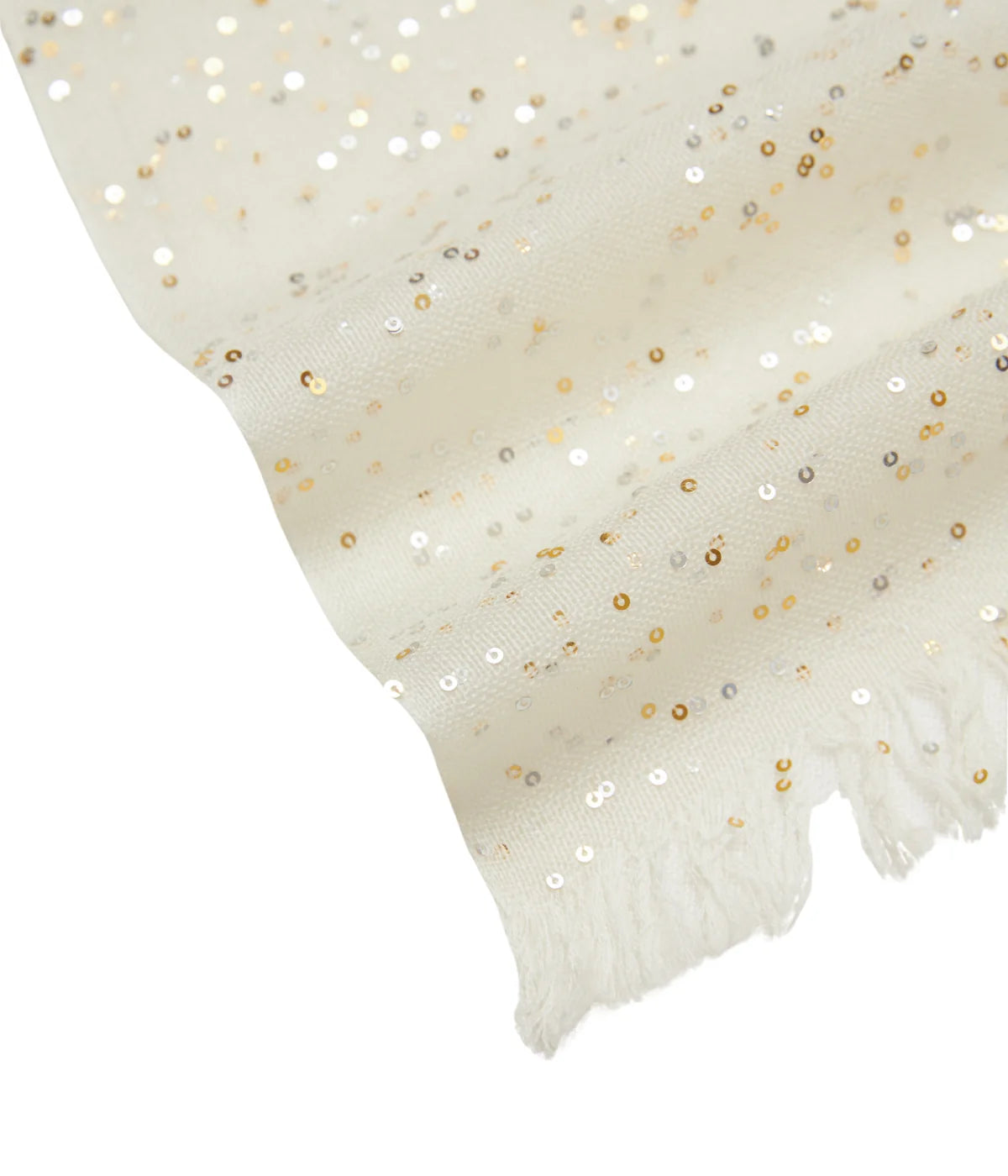 Dania Scarf in White/Brown